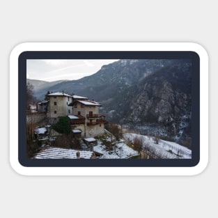 Dietrobeseno in Trentino, Italy Sticker